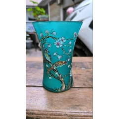 文*时期70年代琉璃插花瓶老玻璃瓶民俗怀旧收藏古玩老物件摆件