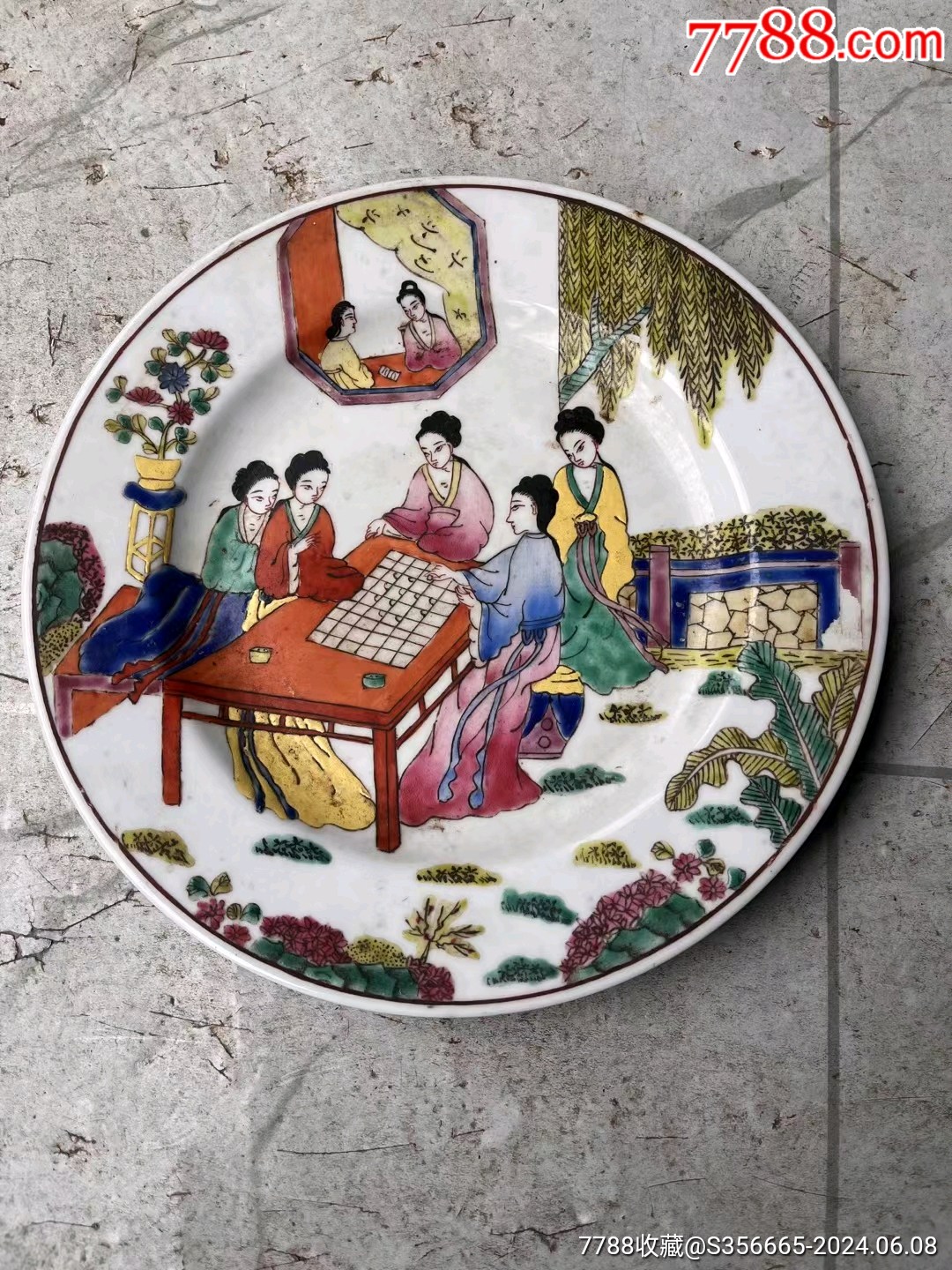 中国景德鎮 粉彩 茶入 煎茶道具 七十年代物 中国景德鎮 粉彩 茶入 煎茶