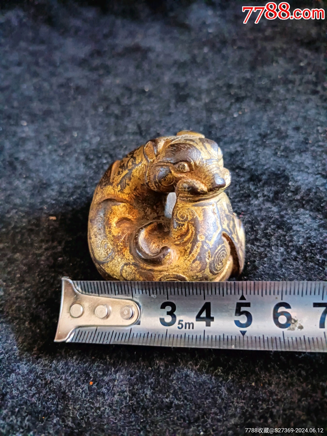 铜镇纸一尊_镇纸/压尺_阳光风格【7788旧书网】