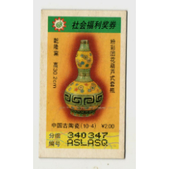 中国古陶瓷(10-4)粉彩团花葫芦式套瓶