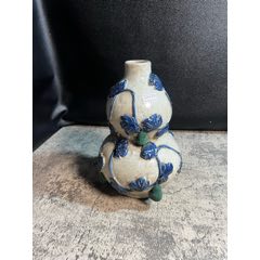 老官字款，哥釉葫芦瓶一只y_旧瓷器_专注寡妇二十年【7788旧书网】