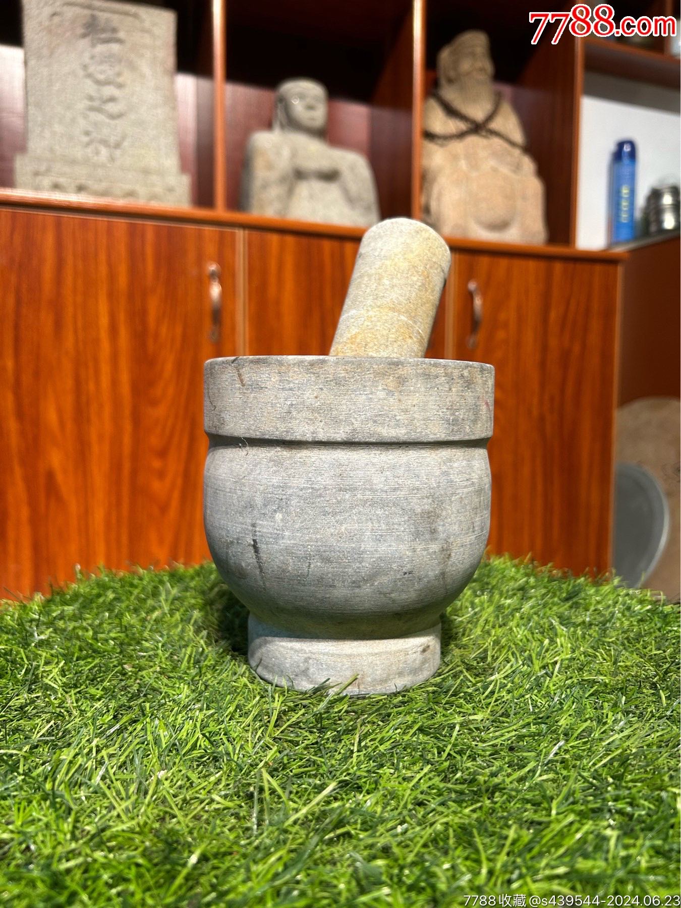 广东云石捣药臼_石臼/石磨_聚古堂古石雕杂项【7788收藏__收藏热线】