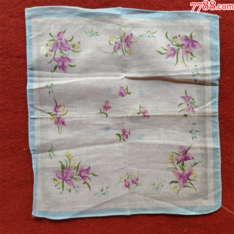 怀旧收藏手绢《鲜花》标价是单个的价格-价格:20元-se101342492-手帕/手绢-零售-7788收藏__收藏热线