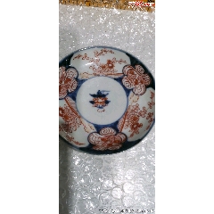 清早青花帆紅描金花卉對(duì)盤(pán)(se101362269)