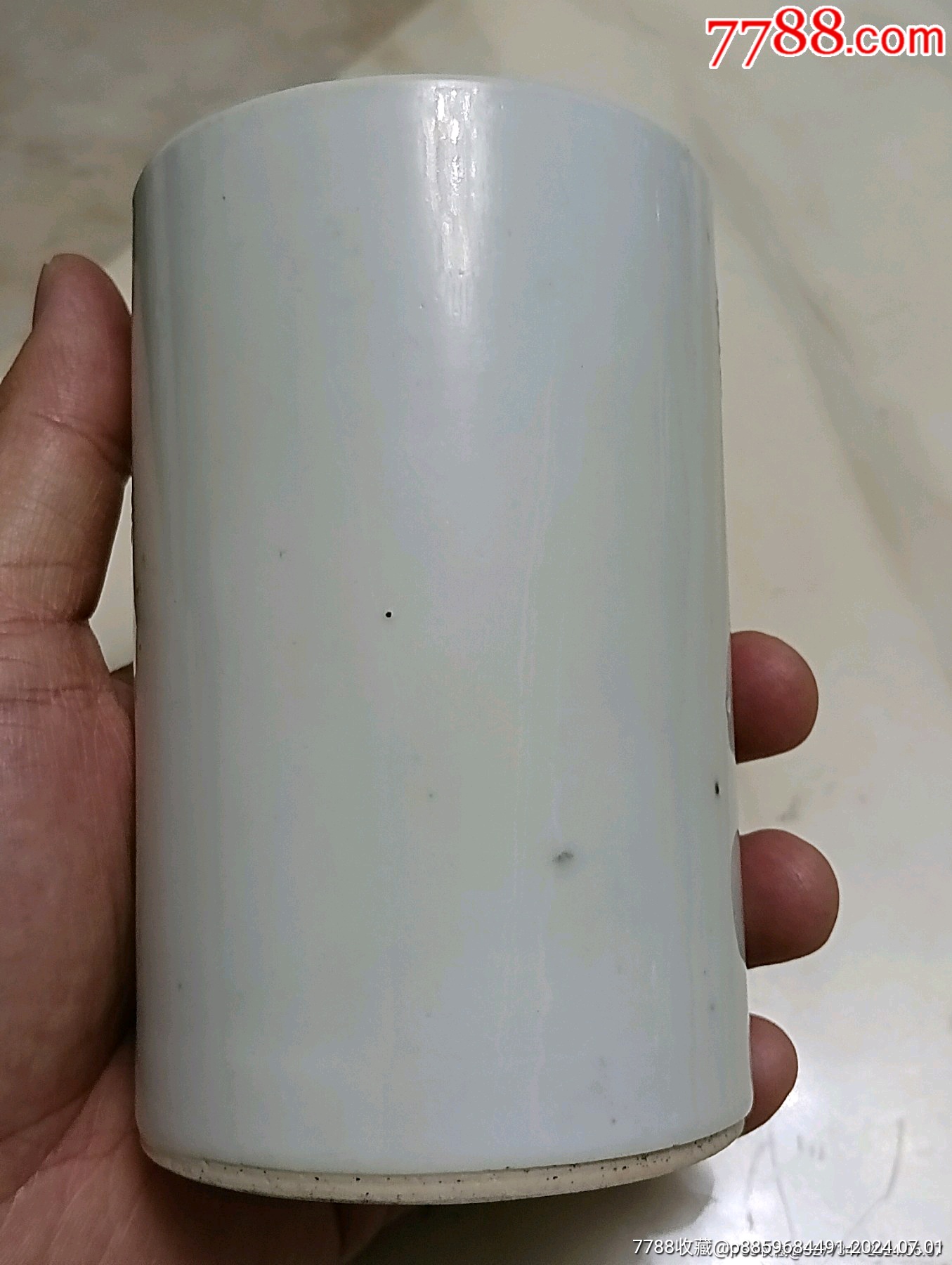 晚清淺絳+墨彩花鳥紋筆筒粉彩_價格3500元_第8張_7788收藏__收藏?zé)峋€