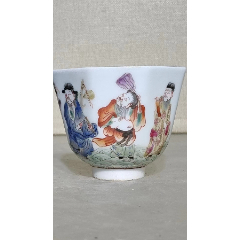 手绘粉彩八仙人物杯_茶杯/茶盅/茶盏_乡下寻宝叁店【7788旧书网】