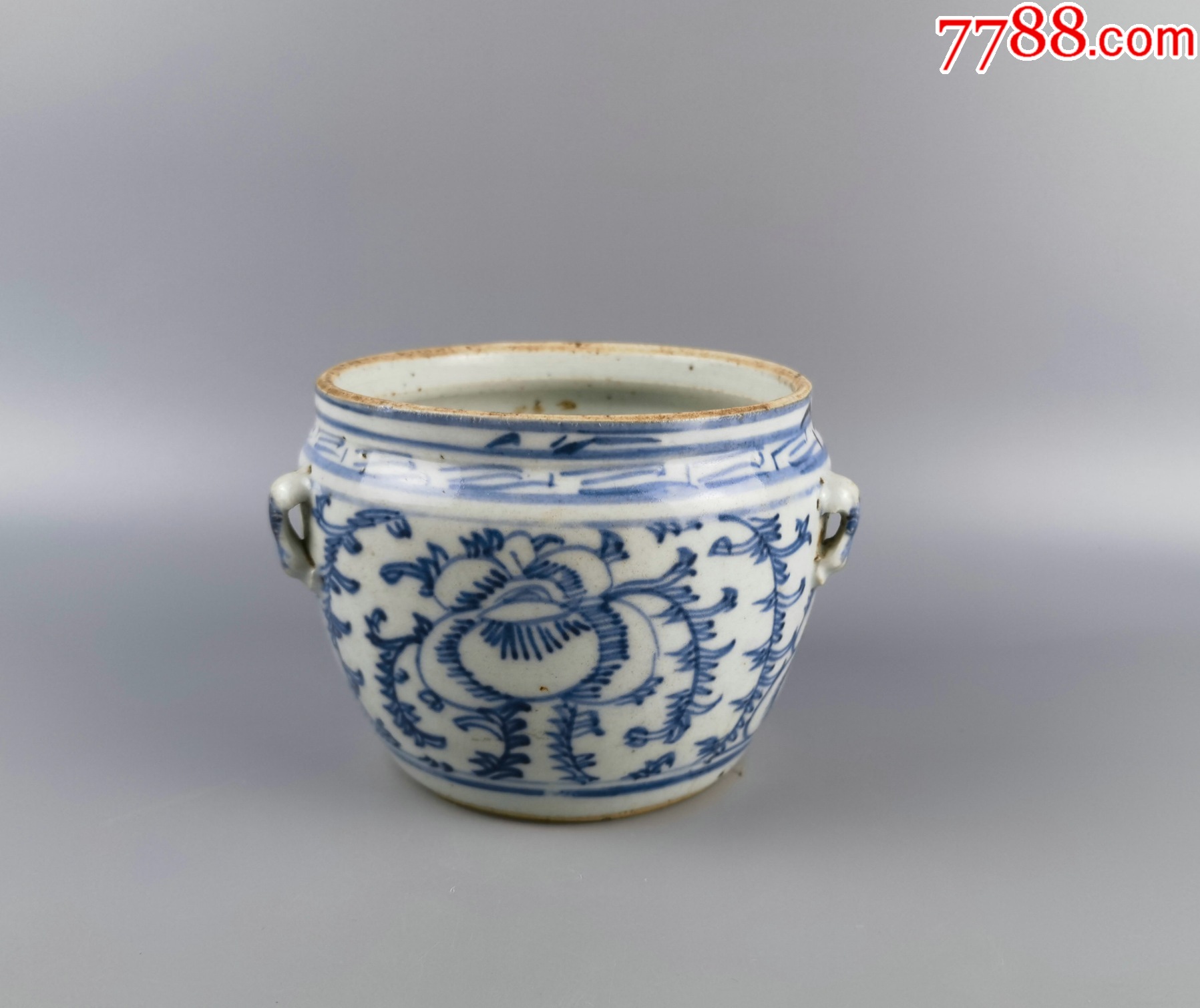 花鳥粥罐 青花缠枝莲粥罐-青花瓷-7788红宝书