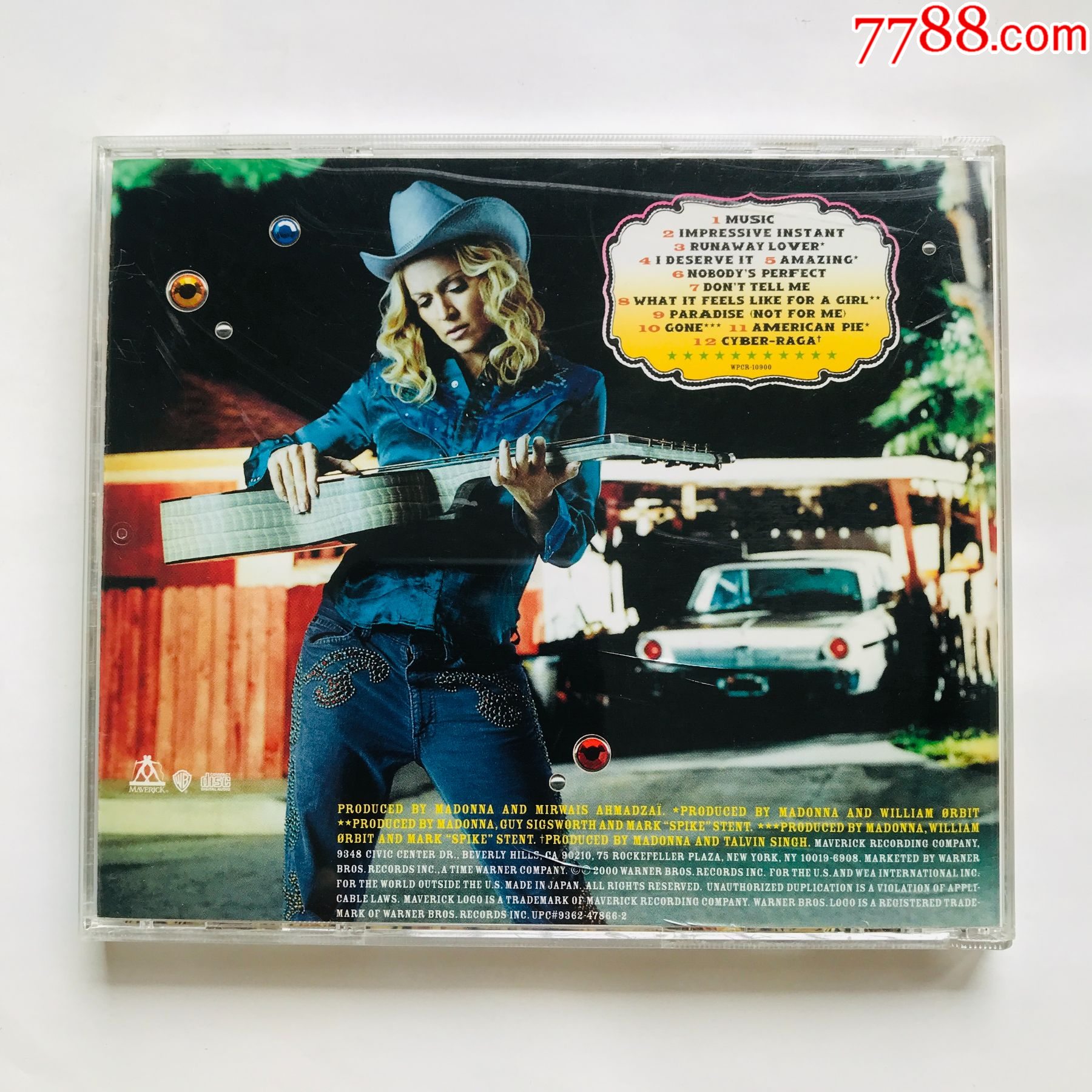 麦当娜MadonnaMusic2000年华纳CD唱片日版首版碟片9新_音乐CD_第6张_7788陶器收藏