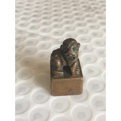 清代瑞兽钮美工老铜印章-铜/金属印章-7788红宝书