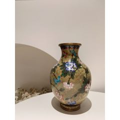 k 清代・琅彩 景泰藍 銅器、磁器 收藏 【銅胎手工琅景泰藍（金蟾