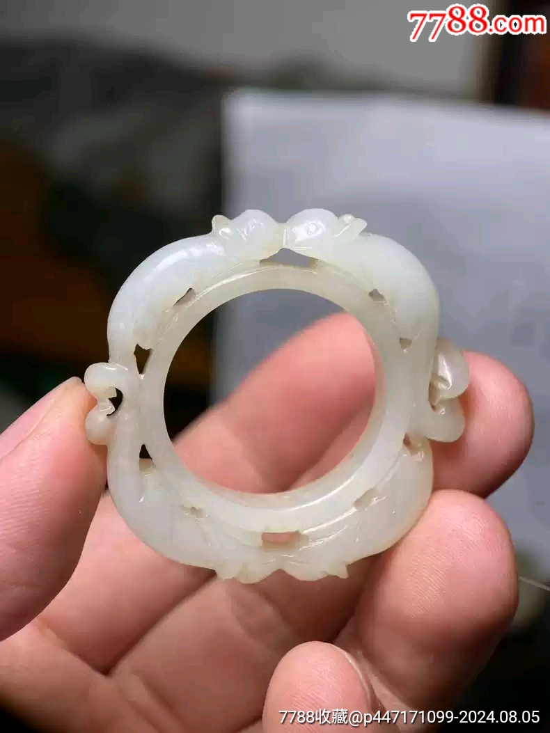 清中期白玉四鼠玉环_和田玉_雷雷的店【7788红宝书】