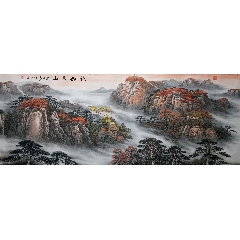 赵书茂绘画作品稳如泰山（180㎝×70㎝）