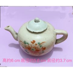 茶壶花卉图案