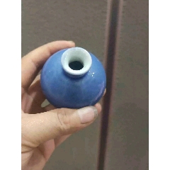 古玩舊藏藍釉蘋果尊_雷雷的店