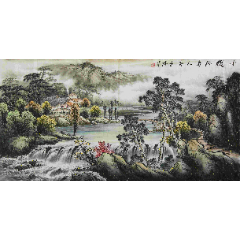 来自作者本人河北美协会员手绘真迹白云红叶又新秋