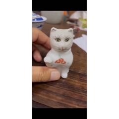 六七十年代招财猫567瓷器全品相