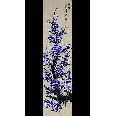 一级美术师蒋洪建四尺梅花双雀图(37036)-花鸟国画原作-7788旧书网