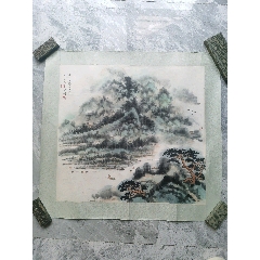 徐悲鴻 早期栄宝斋製 漓江春雨 木版水印 徐悲鸿《漓江春雨》 - 木版水印作品- 荣宝斋官网