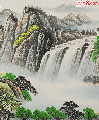 当代实力派书画家吴泽手绘江山多娇