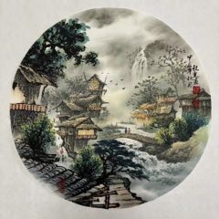 龙宽山水画作品