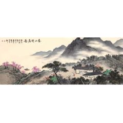 画家霖青老师山水画