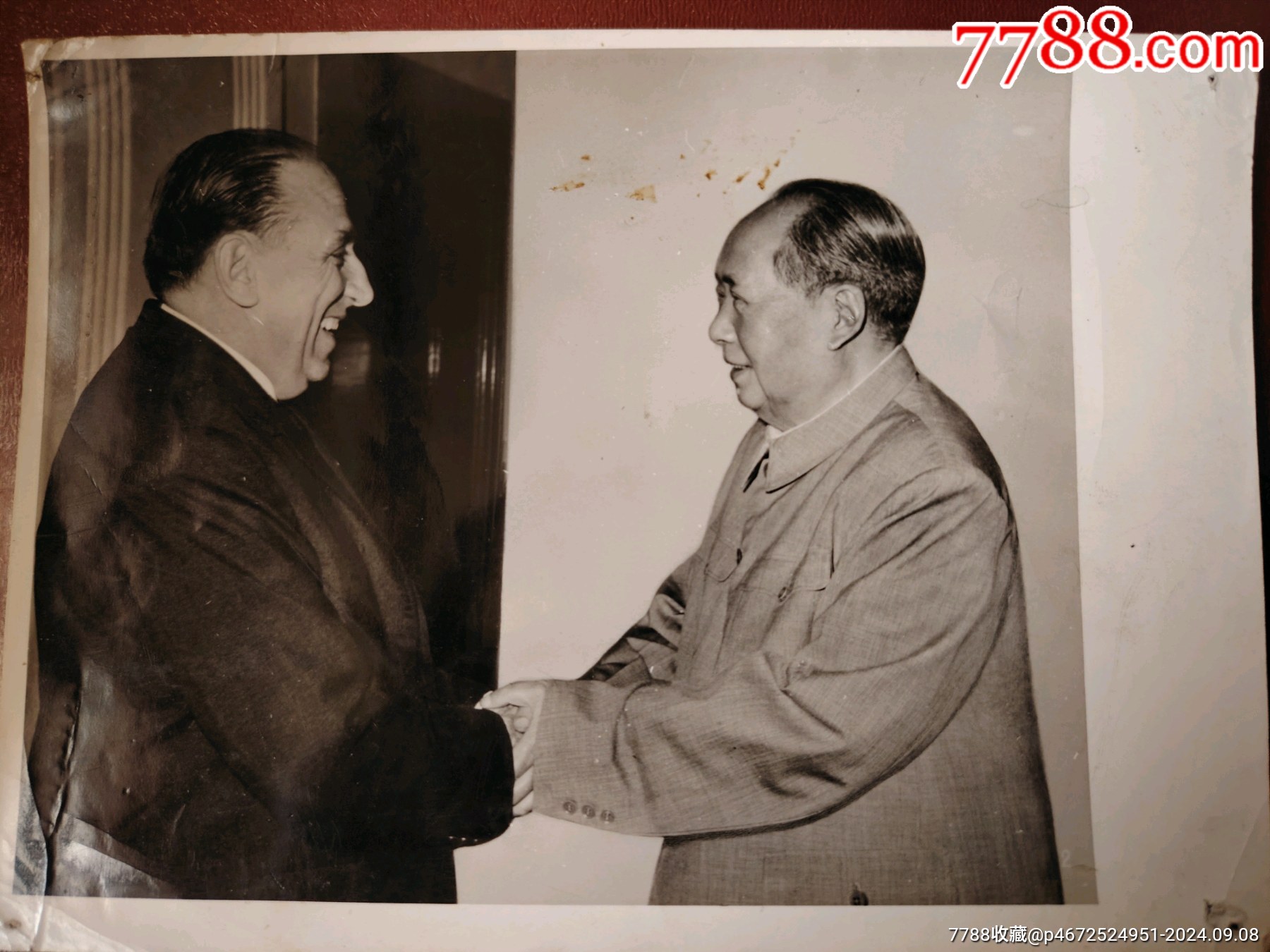 文*老照片《基辛格＊密访华毛主席接见》宽20.5厘米高15厘米-价格:350元-se102616567-老照片-零售-7788收藏__收藏热线