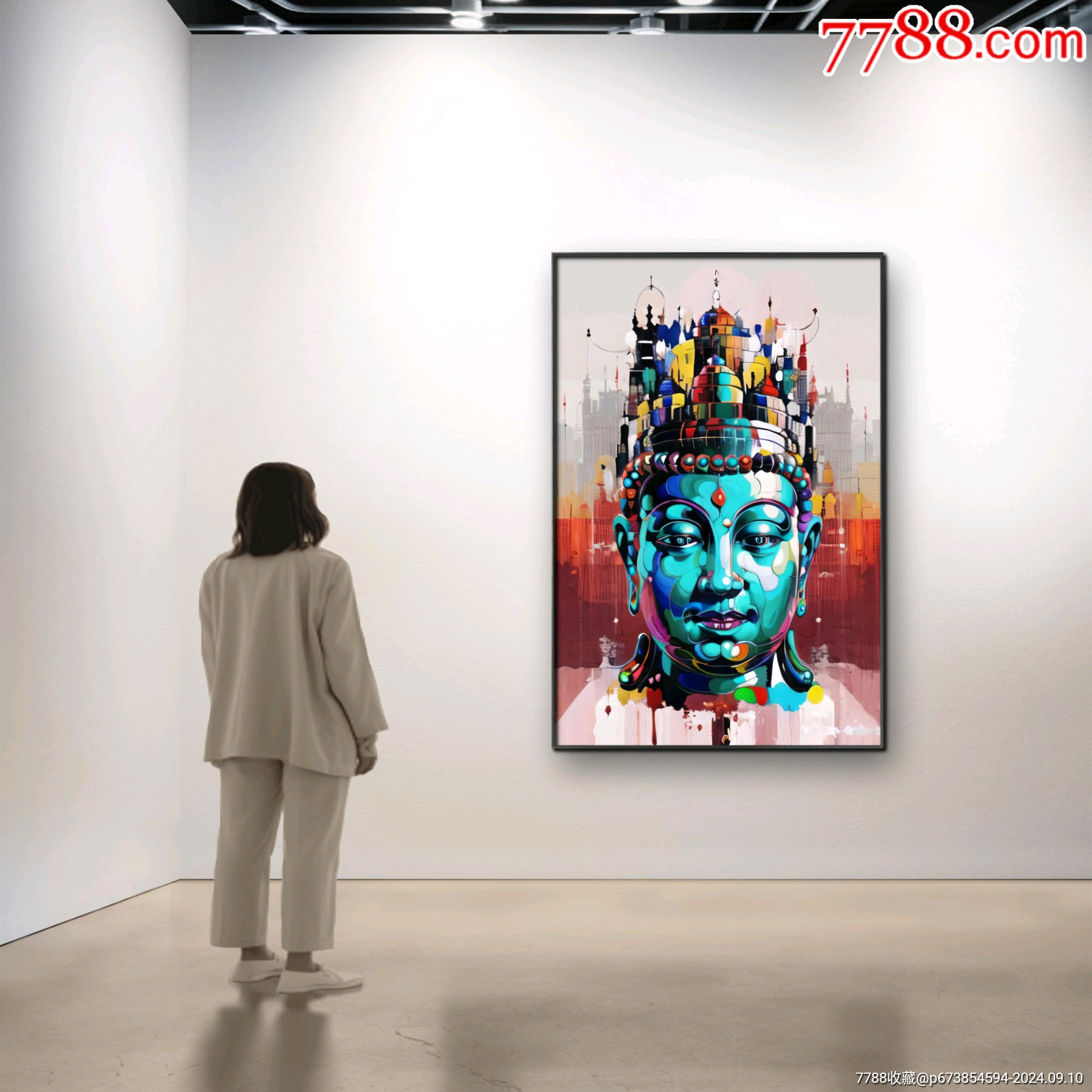 版畫《凈心佛》40X60cm.鏡框裝裱_價(jià)格799元_第8張_7788收藏__收藏?zé)峋€