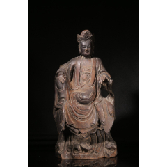 清黄杨木雕观音立像_木佛像/人像_字体图片_收藏价格_7788印章收藏