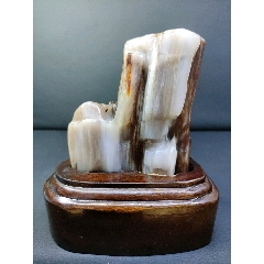 缅甸纯天然树化玉硅化木化石奇石山水石观赏石客厅摆件(se102702327)