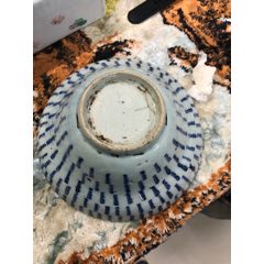 清中期万寿斗笠碗