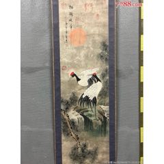 佚名，八十年代原裝老裱《松鶴圖》特價惠友，手快有手慢無。編號：824071108