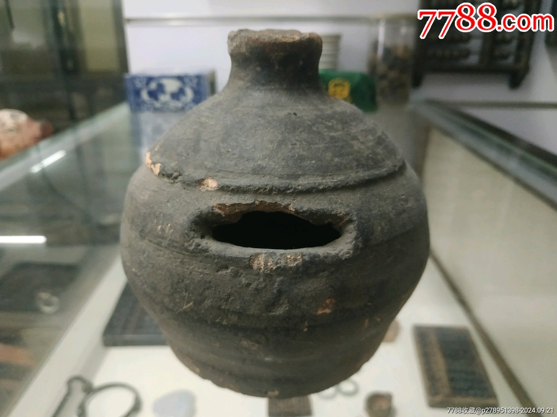 清代储钱罐。扑满。_其他陶器_鉴别图片_收藏价格_7788陶器收藏