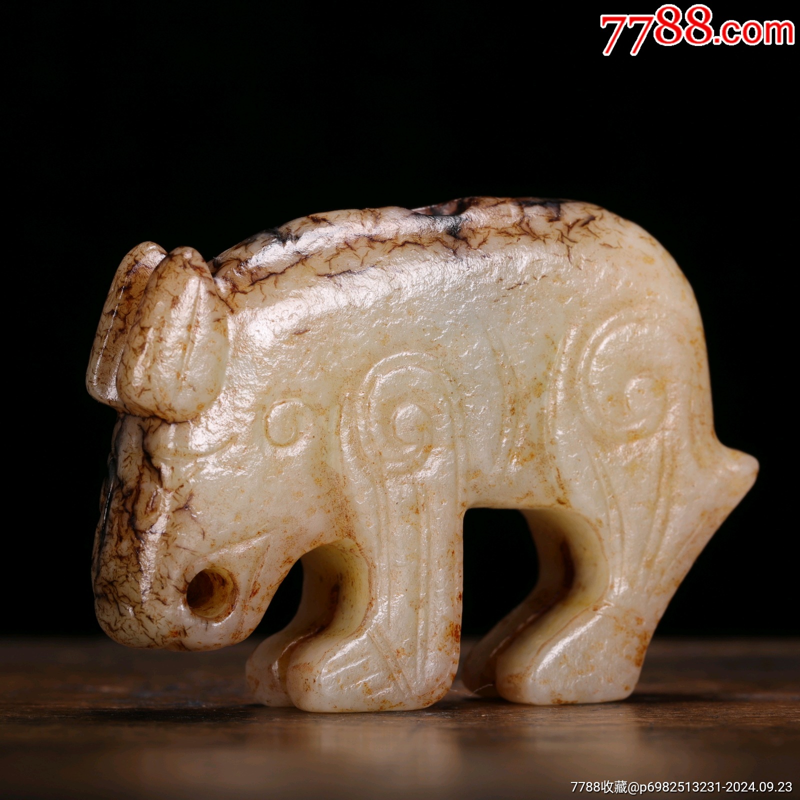 和田玉瑞兽-和田玉-7788红宝书