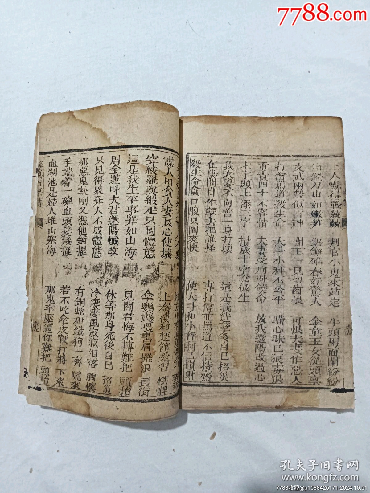清：修真因果傳，一冊(cè)，線裝，木刻，光緒戊戍(1898)。_價(jià)格488元_第17張_7788收藏__收藏?zé)峋€