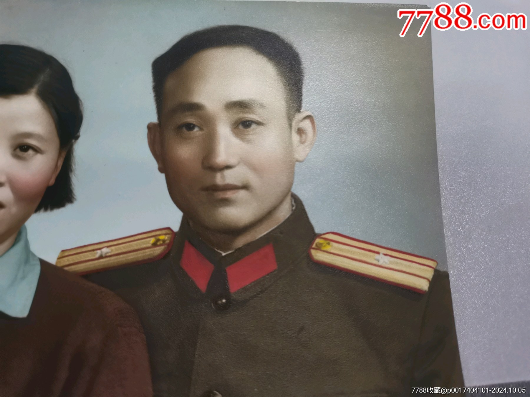 少校军人手工上色-价格:800元-se103060587-老照片-零售-7788收藏__收藏热线