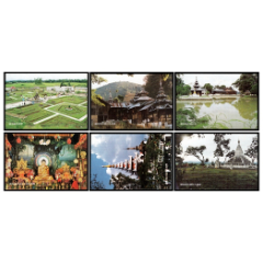 風(fēng)光明信片：緬甸南坎風(fēng)光【6全】(se103090197)_紫禁龍藏舍