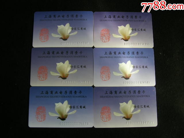 購(gòu)物卡---上海商業(yè)電子消費(fèi)卡6枚徐家匯_價(jià)格12元【藏品廣場(chǎng)】_第1張_7788收藏__收藏?zé)峋€