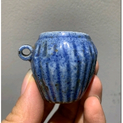中国古美術　古磁　霽藍釉　琉璃釉　珍品旧蔵　古賞物　大清康熙年製　美品 3951bf380d75490ea91e9f62c06423
