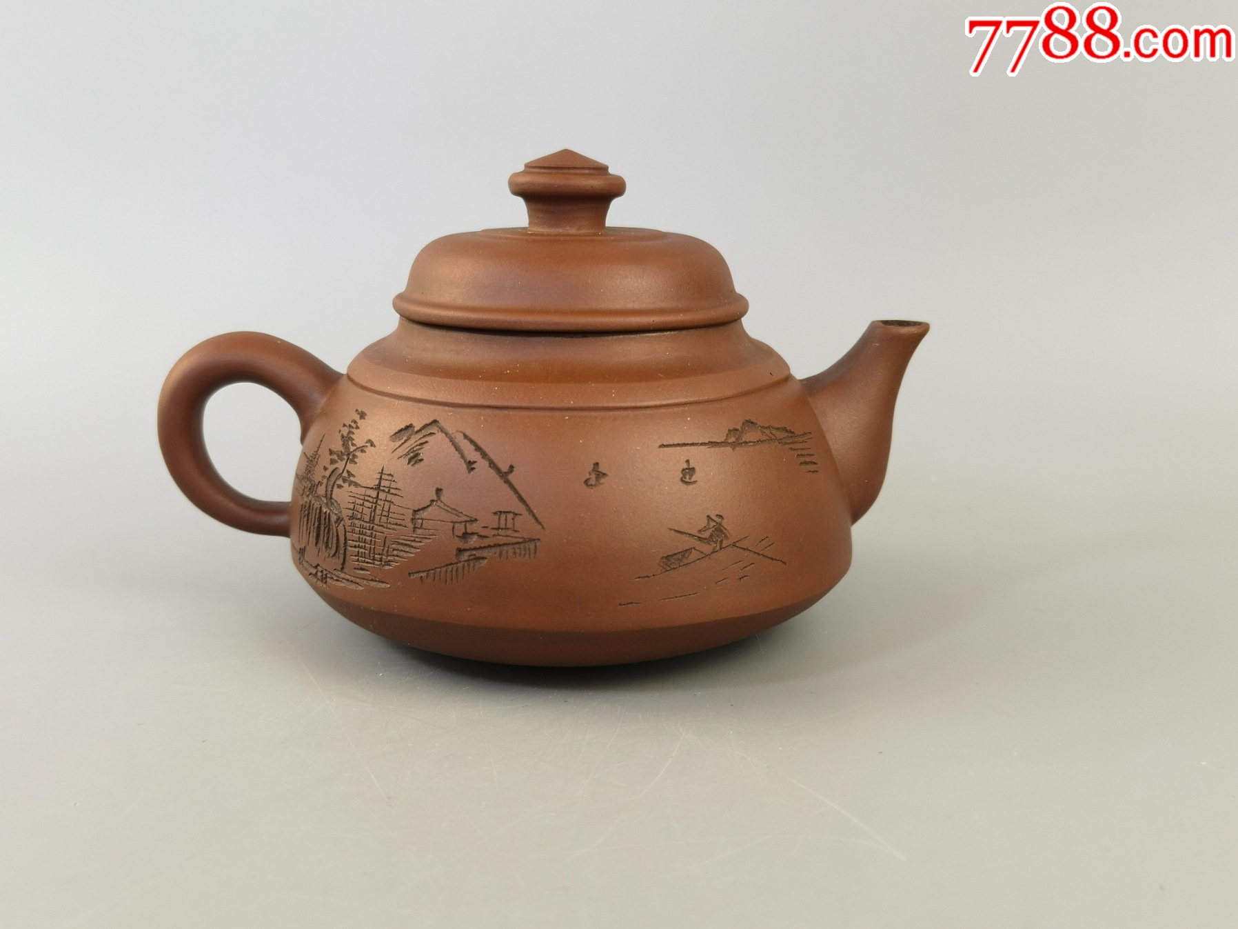 清 紫砂筆洗 中国 古美術