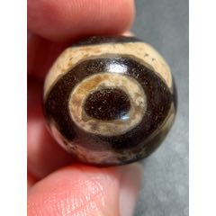 藏传莲花三眼达洛天珠圆珠19*20毫米_天珠_珠颜不改【7788红宝书】