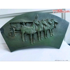 三希堂、手绘瓷板画（老虎）、_瓷板画_文文收藏店【7788旧书网】