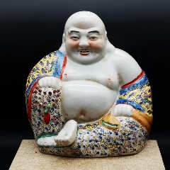 粉彩弥勒佛像-彩绘瓷/彩瓷-7788旧书网