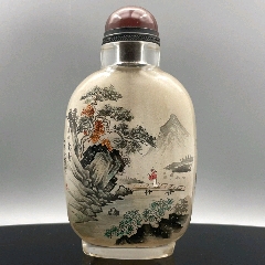 Amazon.co.jp: 鼻煙壺 中国伝統工芸品 内絵ガラス瓶 スナッフ