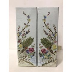 岐No28 中国 清時代 粉彩筆筒② 帽筒 美女図 同治年製 送料込み0503 岐