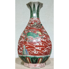 中国大明萬曆年製 稀少麒麟特大皿 古董品 年代品 美術品 明萬曆五彩獻瑞進寶圖碗-Yu Jen Taipei Art & Antique Auction