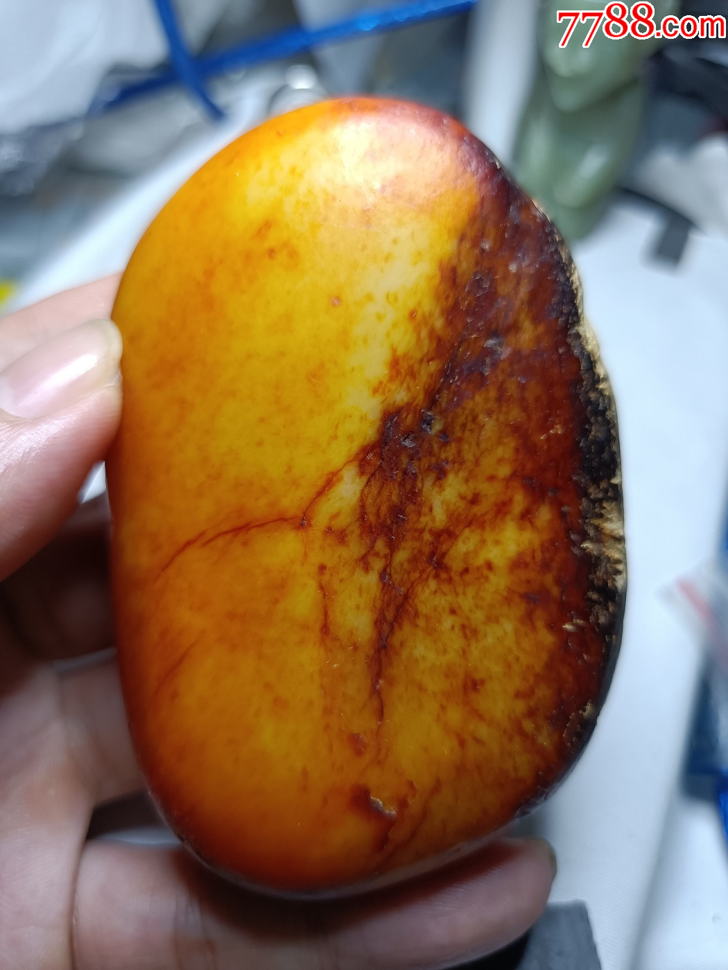 9847和田玉原石把件288克_和田玉_玉泉陌【7788红宝书】