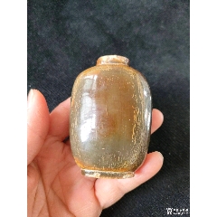 琉璃鼻烟壶一个，-鼻烟壶-7788旧书网