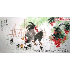 花鳥(niǎo)畫(huà)家趙碧銳四尺－回答媽媽問(wèn)題1-￥158 元_花鳥(niǎo)國(guó)畫(huà)原作_7788網(wǎng)
