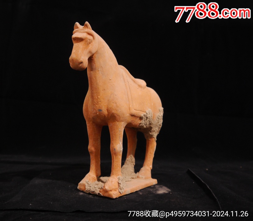 Chinese Antiques 中国古董, A Pair of Painted Pottery Figure