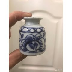 清代精品青花水盂-青花瓷-7788旧书网